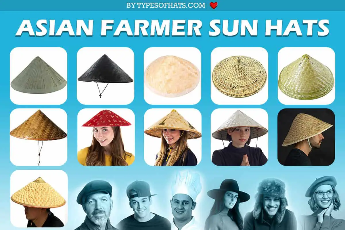 asian straw sun hats