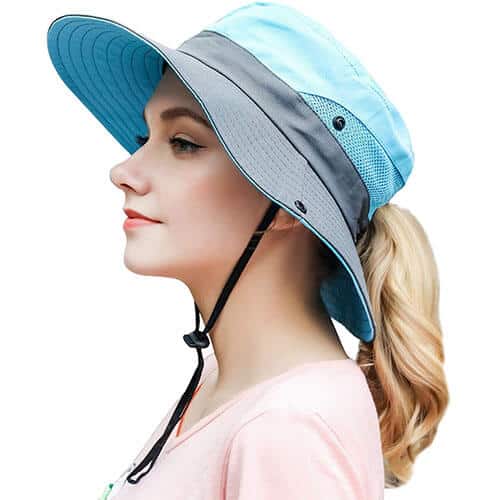 Fashionable Aqua Blue Fishing Hat