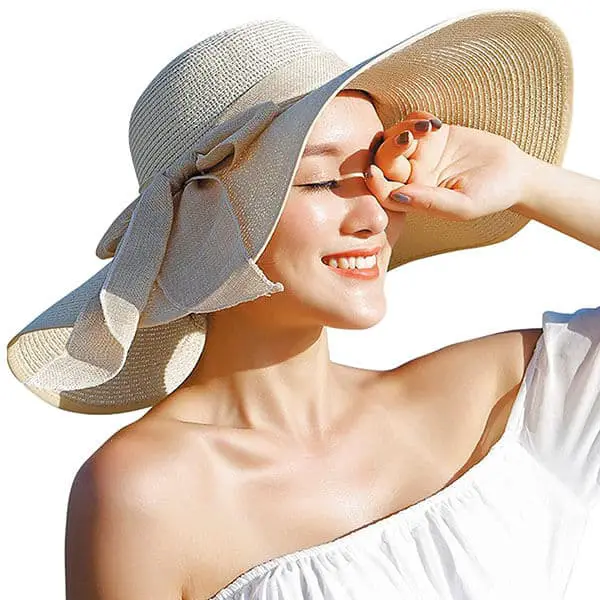 Eco-Friendly Sun Hat with Big Bowknot
