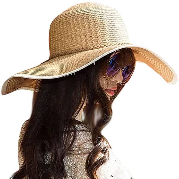 Adorable Khaki Color Sun Hat for Women