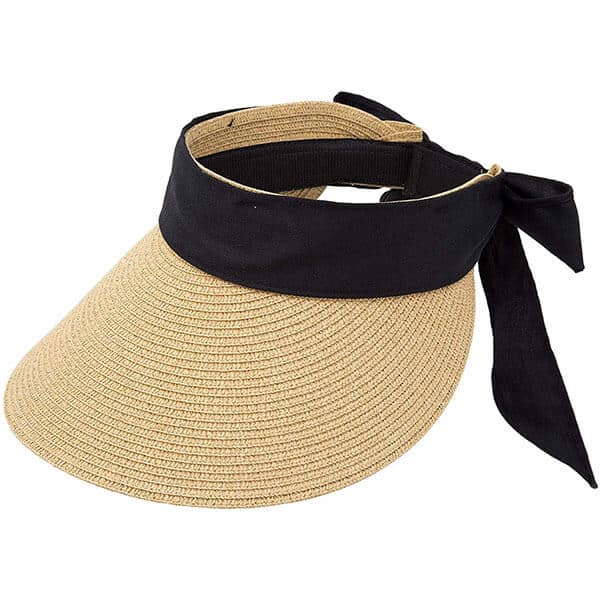 Big Brim Straw Visor Hat for Women