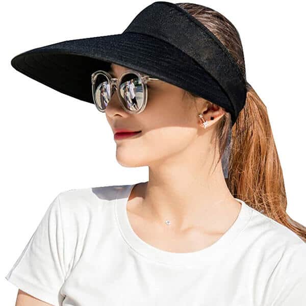 Cotton Sun Visor Hat for Women