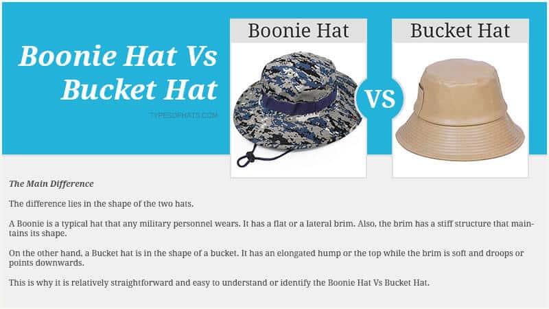 Boonie Hat vs Bucket Hat Difference