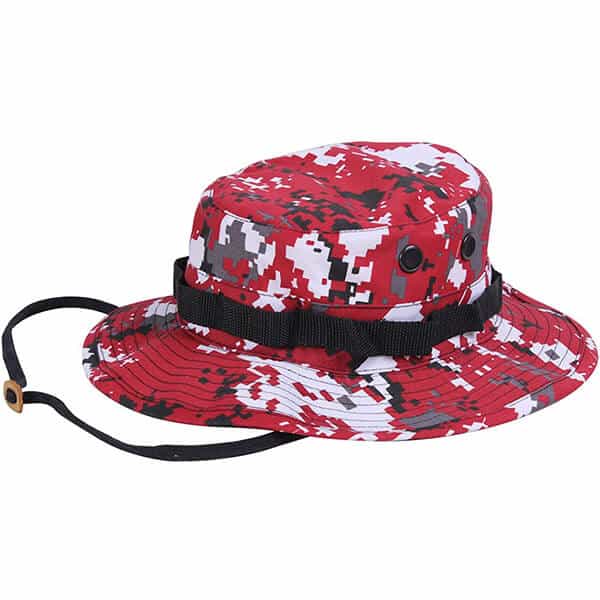 Red Digital Boonie Hat