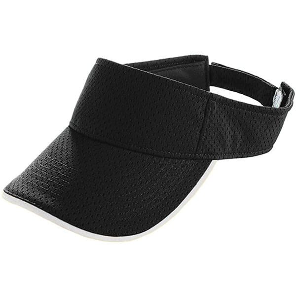 Black polyester sun visor hat for boys