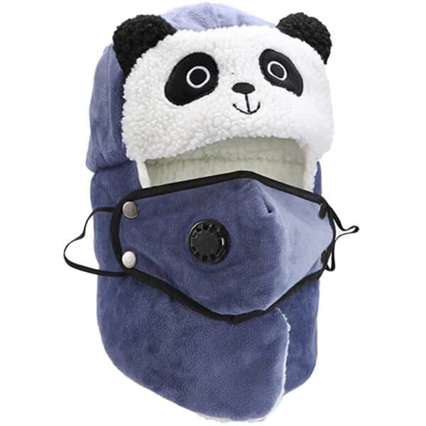 Fuzzy Panda trapper with mask and valve