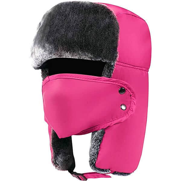 Trendy hot pink trapper hats for this year