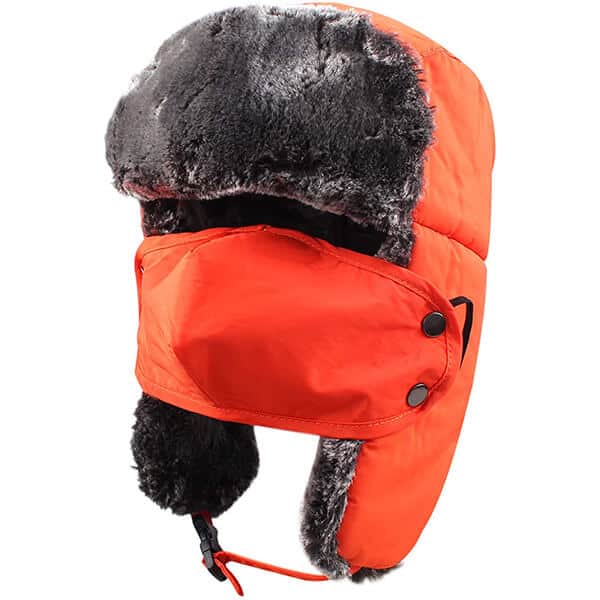 Entire coverage, safety reflective trapper hat for toddlers
