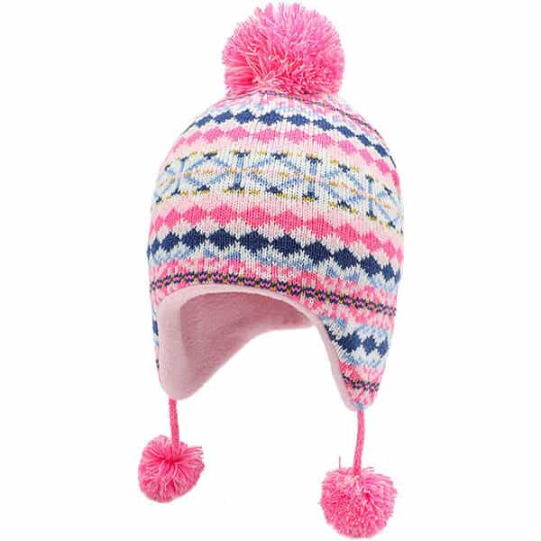 Pom- pom trapper hats for toddlers