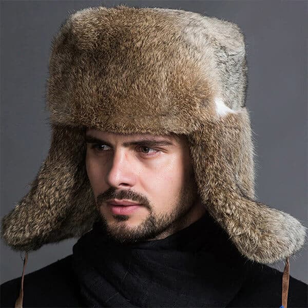 Fashion-forward faux fur trapper hat