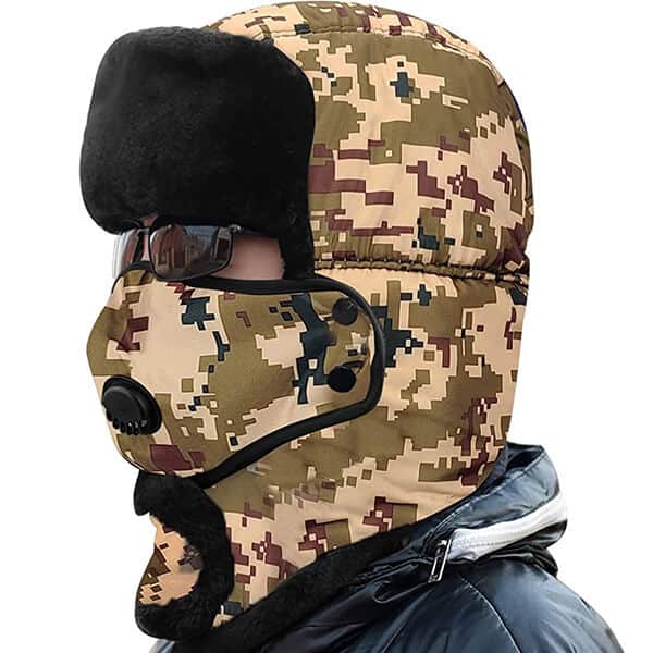 Full coverage trapper with a mask for you.
