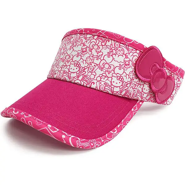 Cute pink hello kitty sun visor for kids