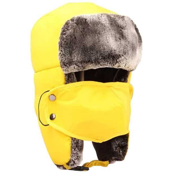 Full coverage trapper hat with removable mask