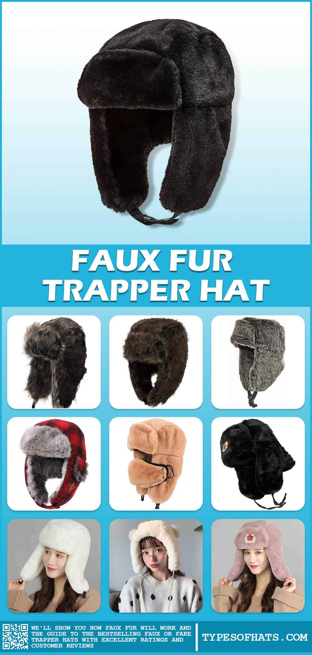 faux fur trapper hat