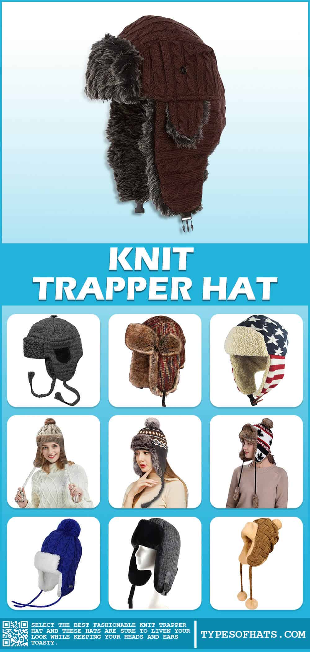 knit trapper hats