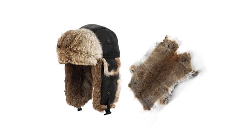 Rabbit Fur Trapper Hat