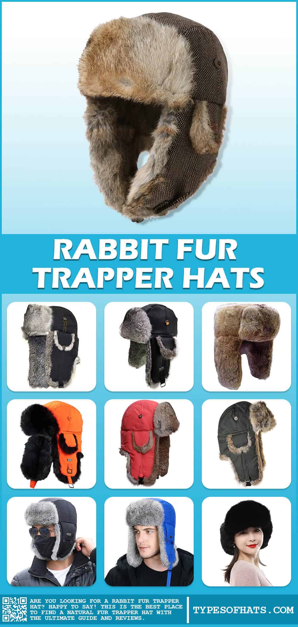 rabbit fur trapper hats info