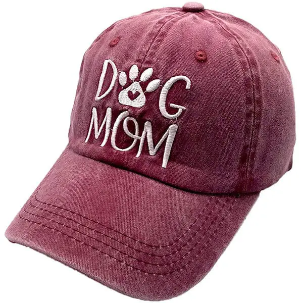 Dog Paw Mom Embroidered Baseball Cap