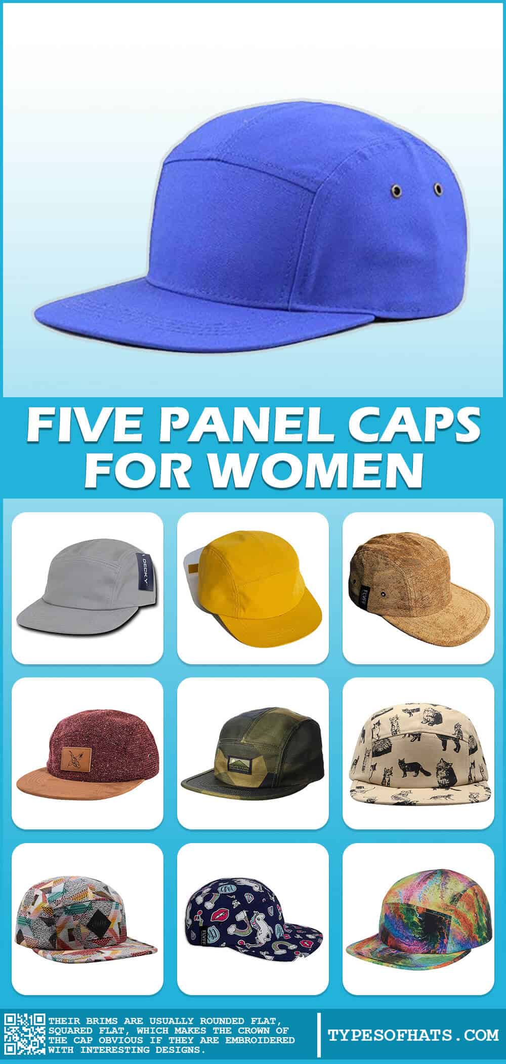 Five Panel Caps for Women