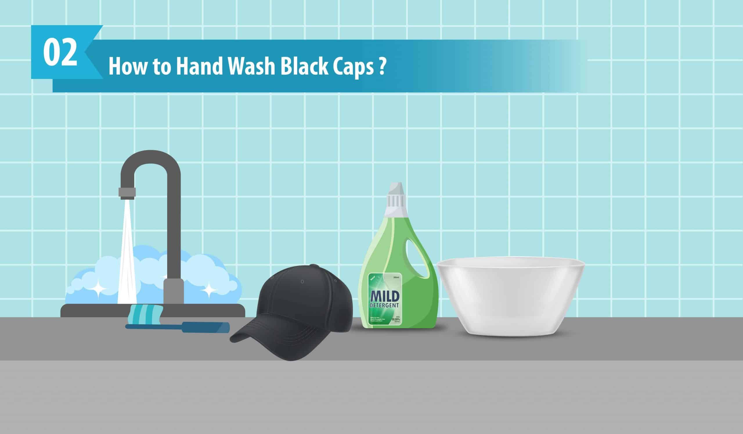 How To Hand Wash Black Caps