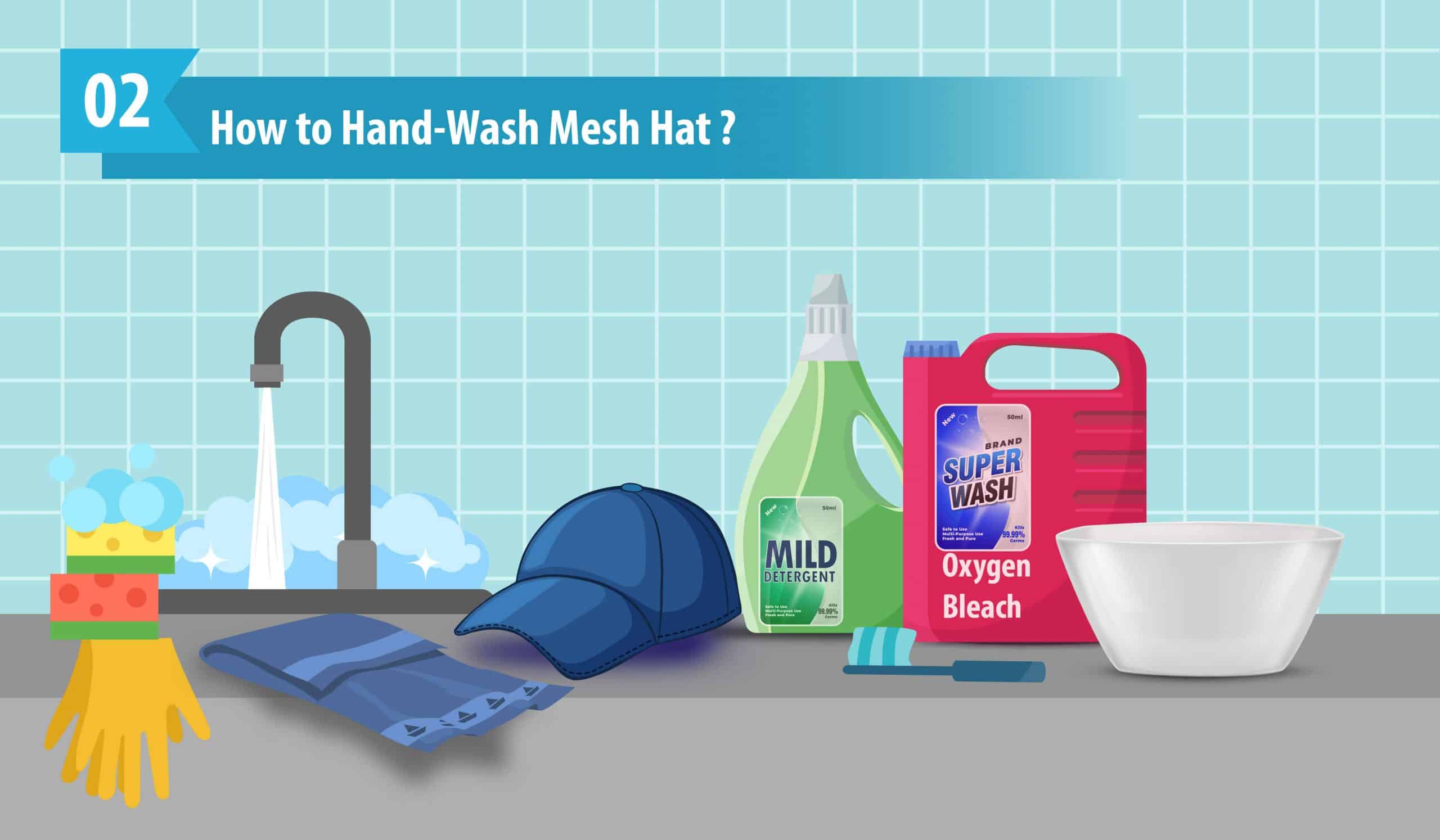 How to Hand-Wash Mesh Hat