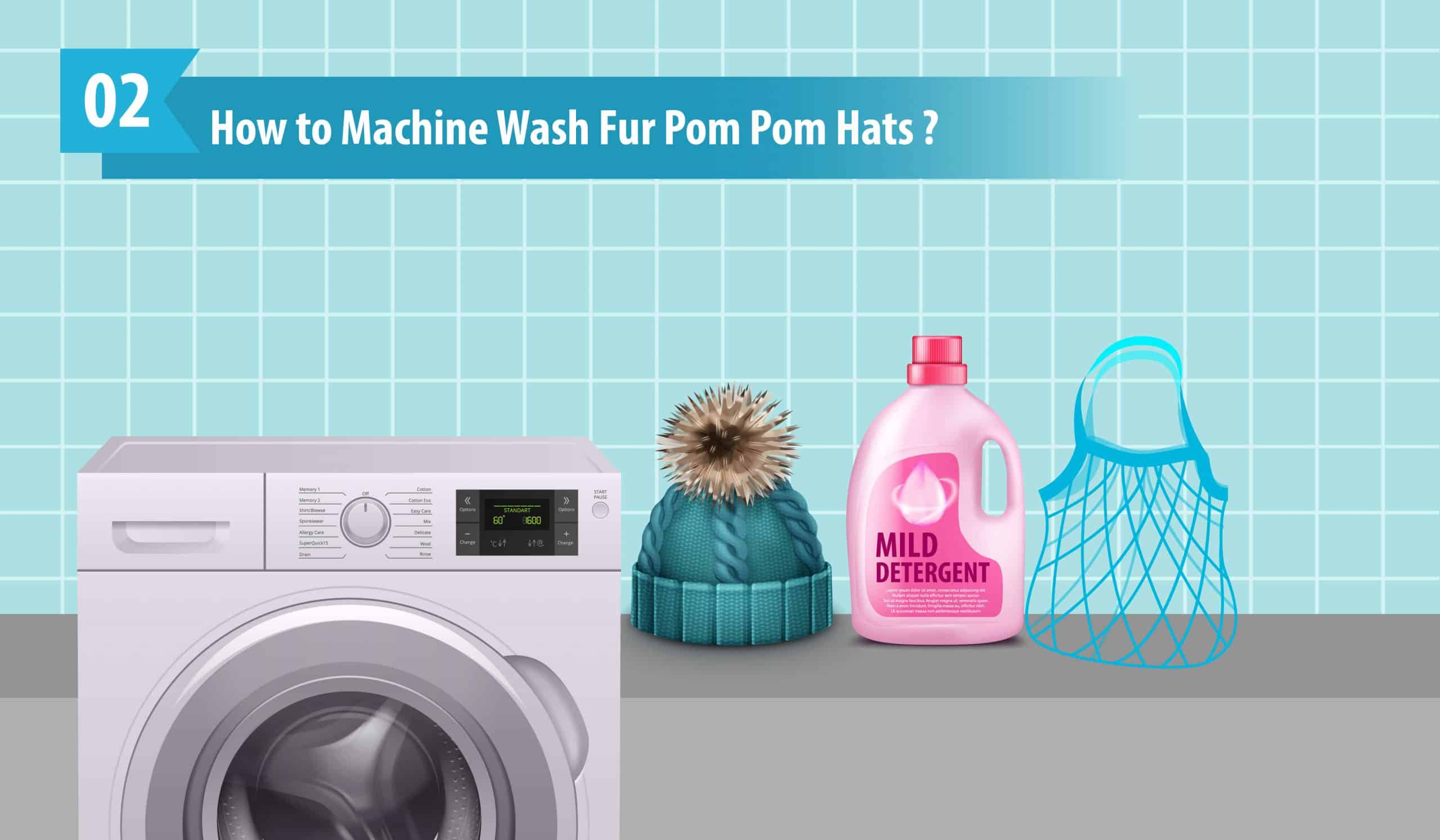 How to Machine Wash Fur Pom Pom Hats