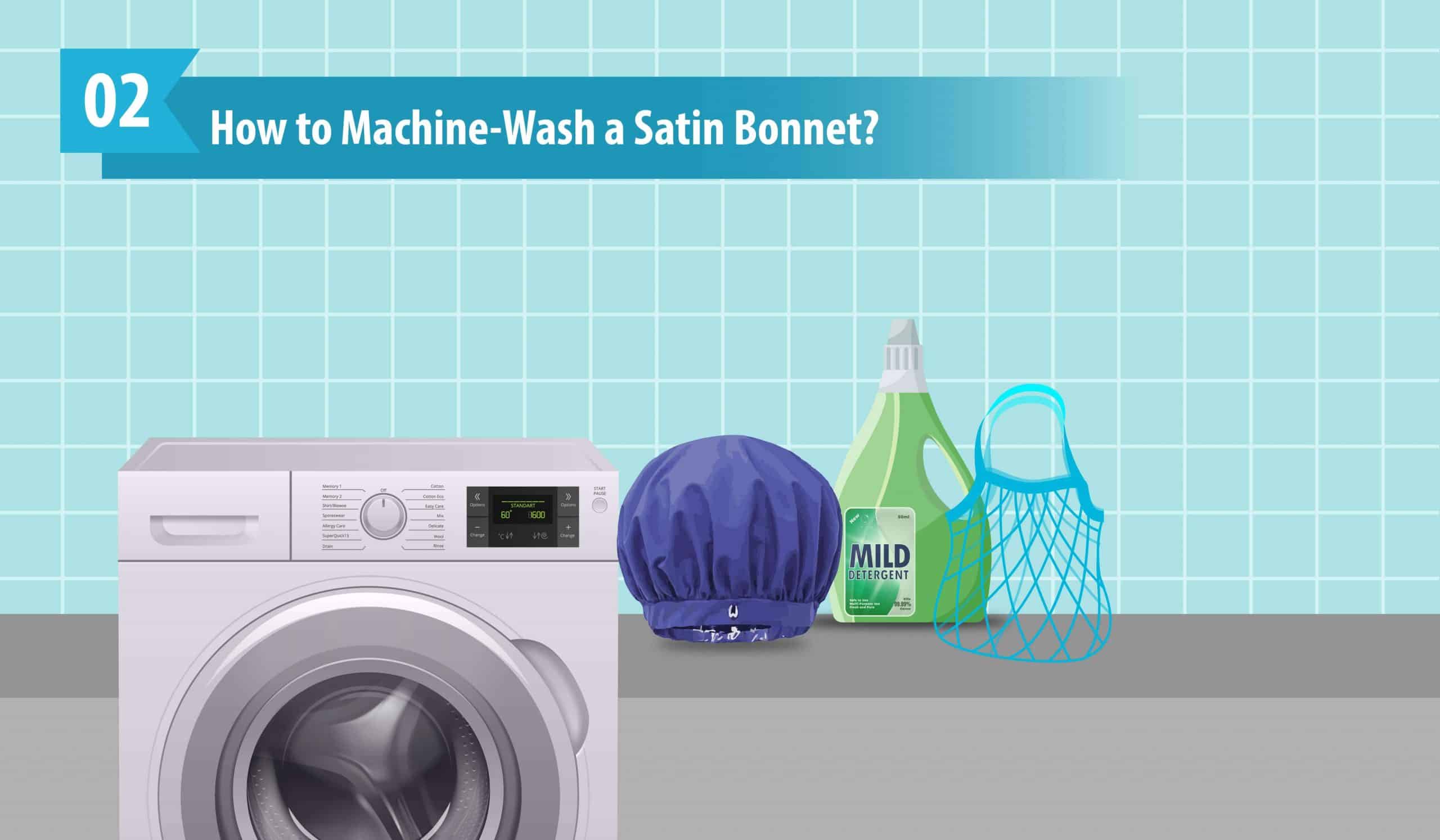 How to Machine-Wash a Satin Bonnet