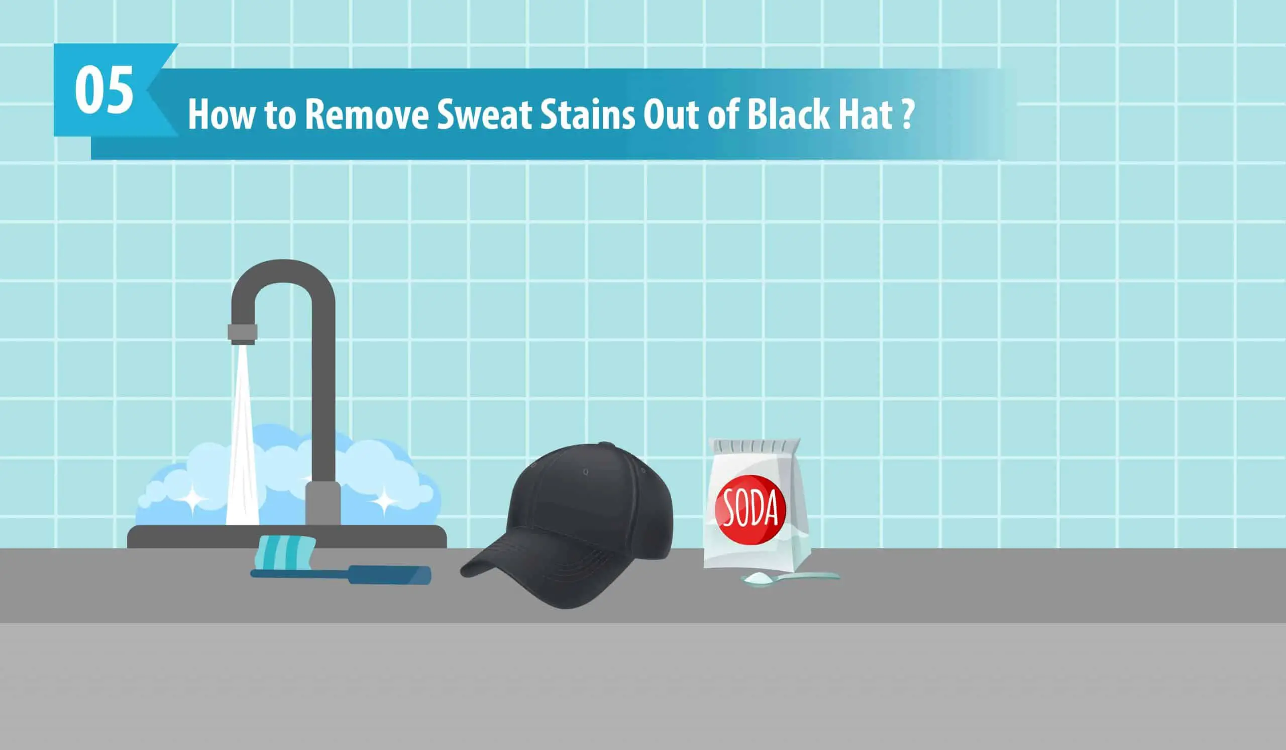 How to Remove Sweat Stains Out of Black Hat