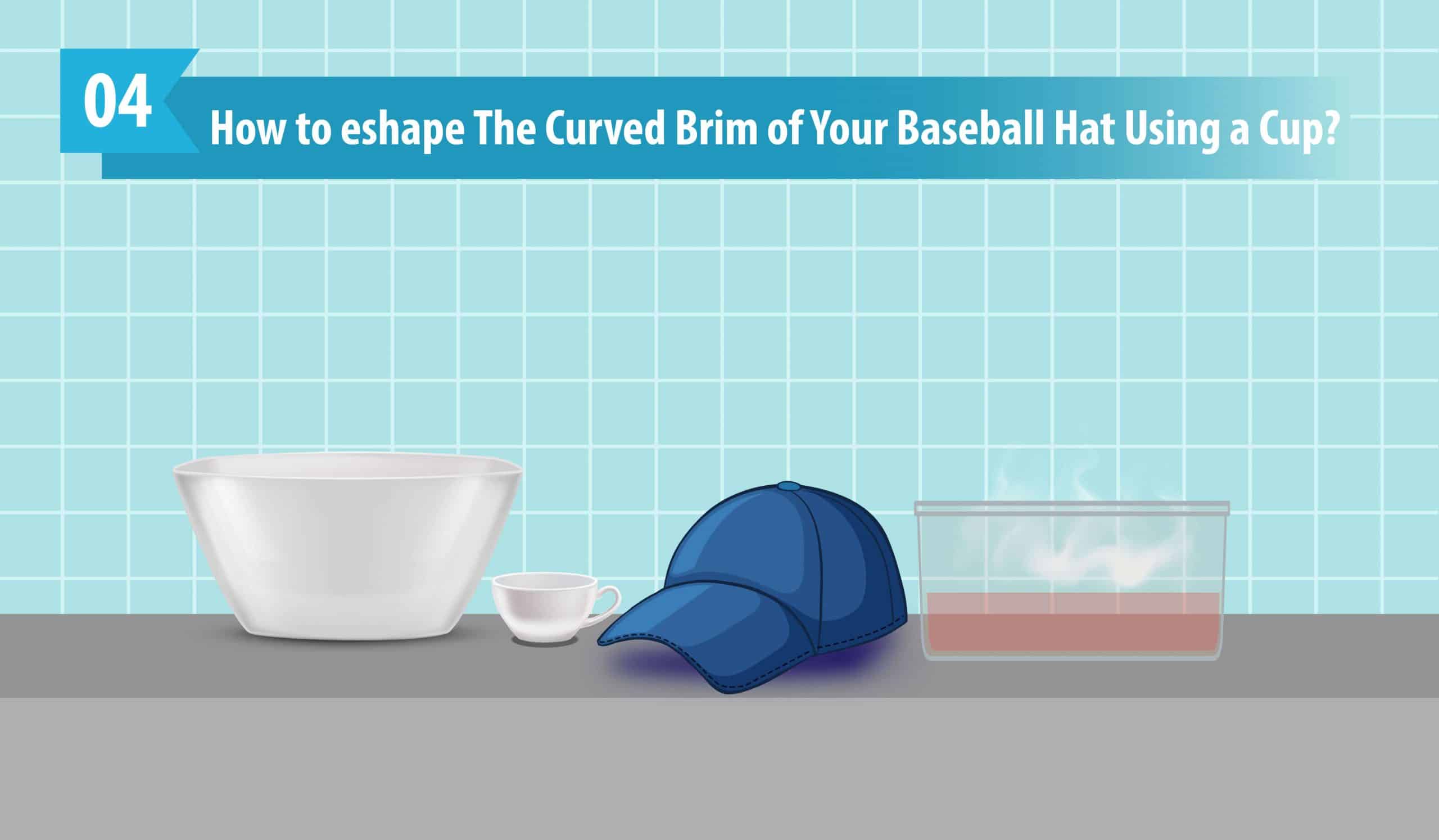 How to Reshape The Curved Brim of Your Baseball Hat Using a Cup