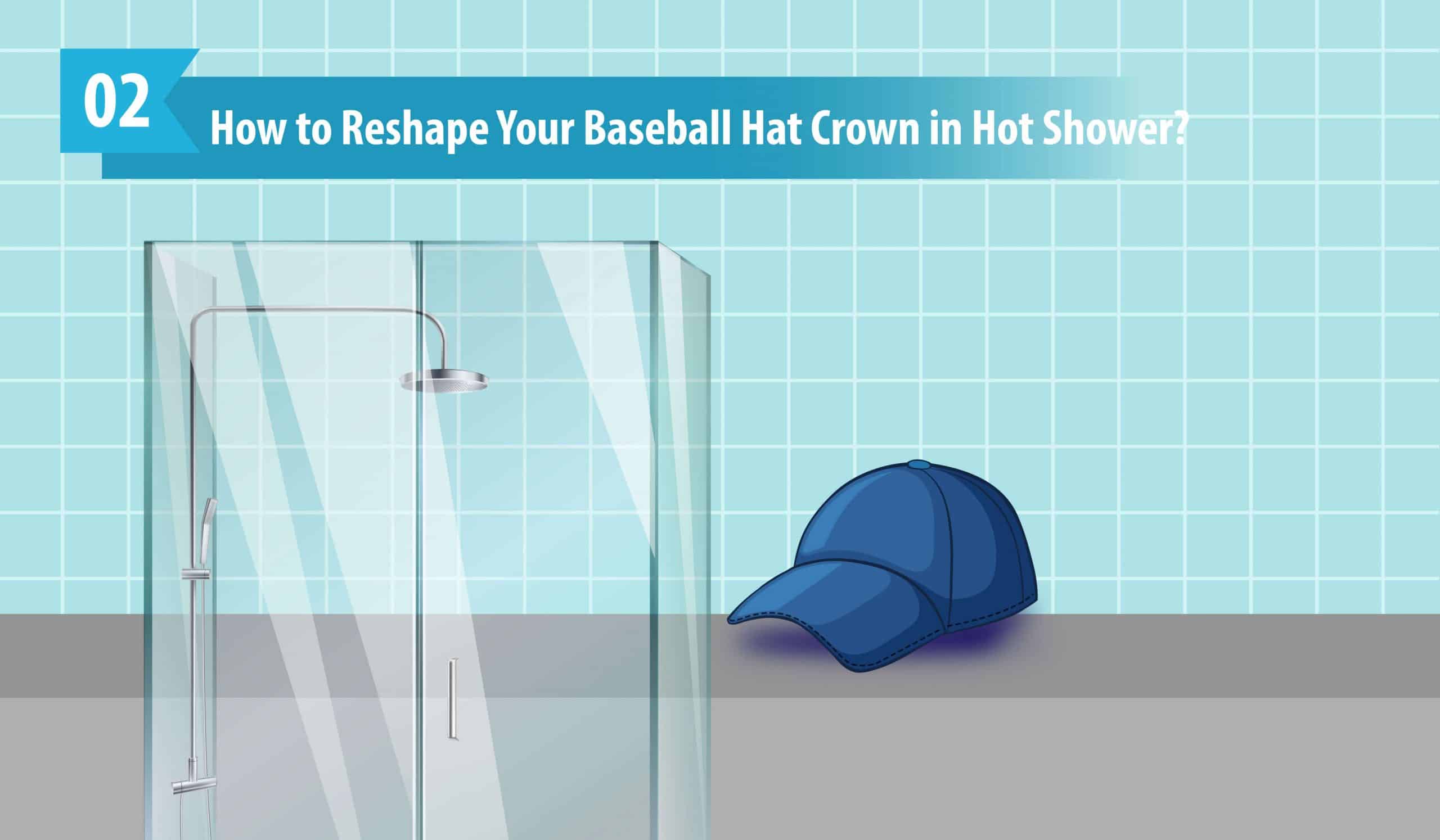 How to Reshape Your Baseball Hat Crown in Hot Shower