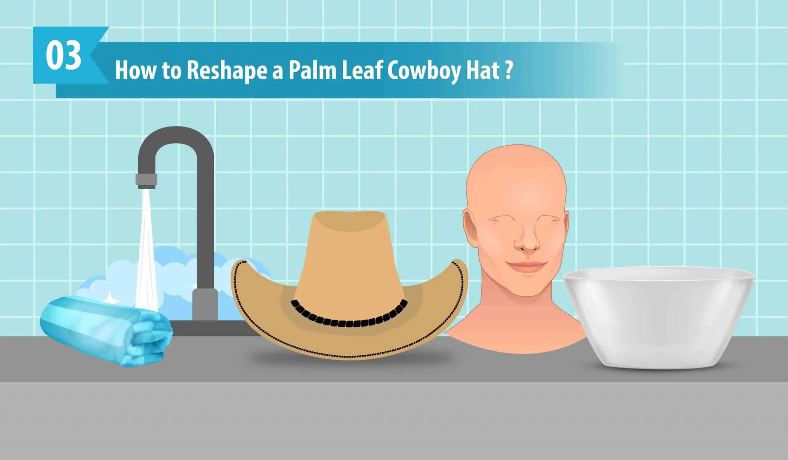 How to Reshape a Palm Leaf Cowboy Hat