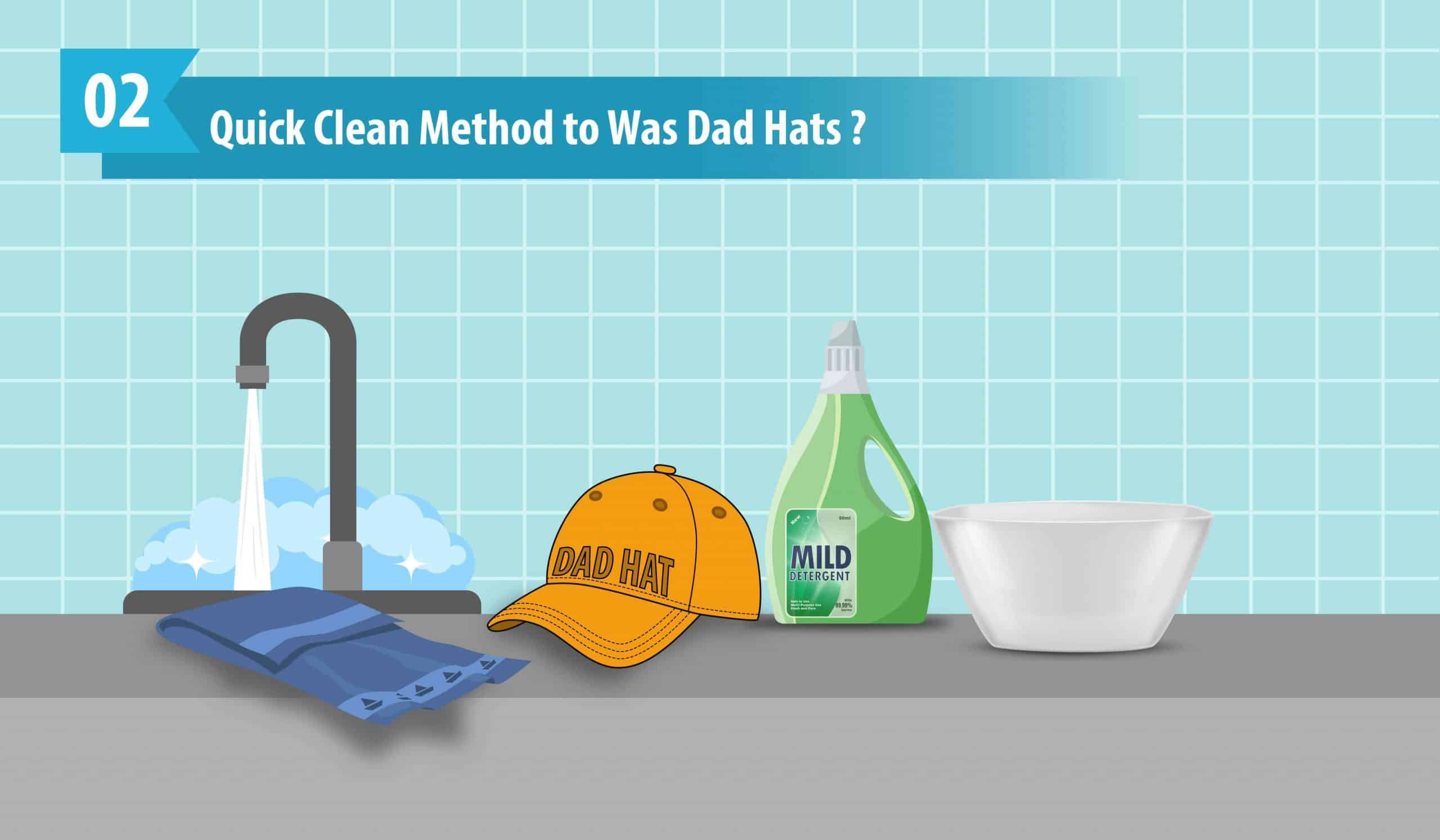 Quick Clean Method to Was Dad Hats