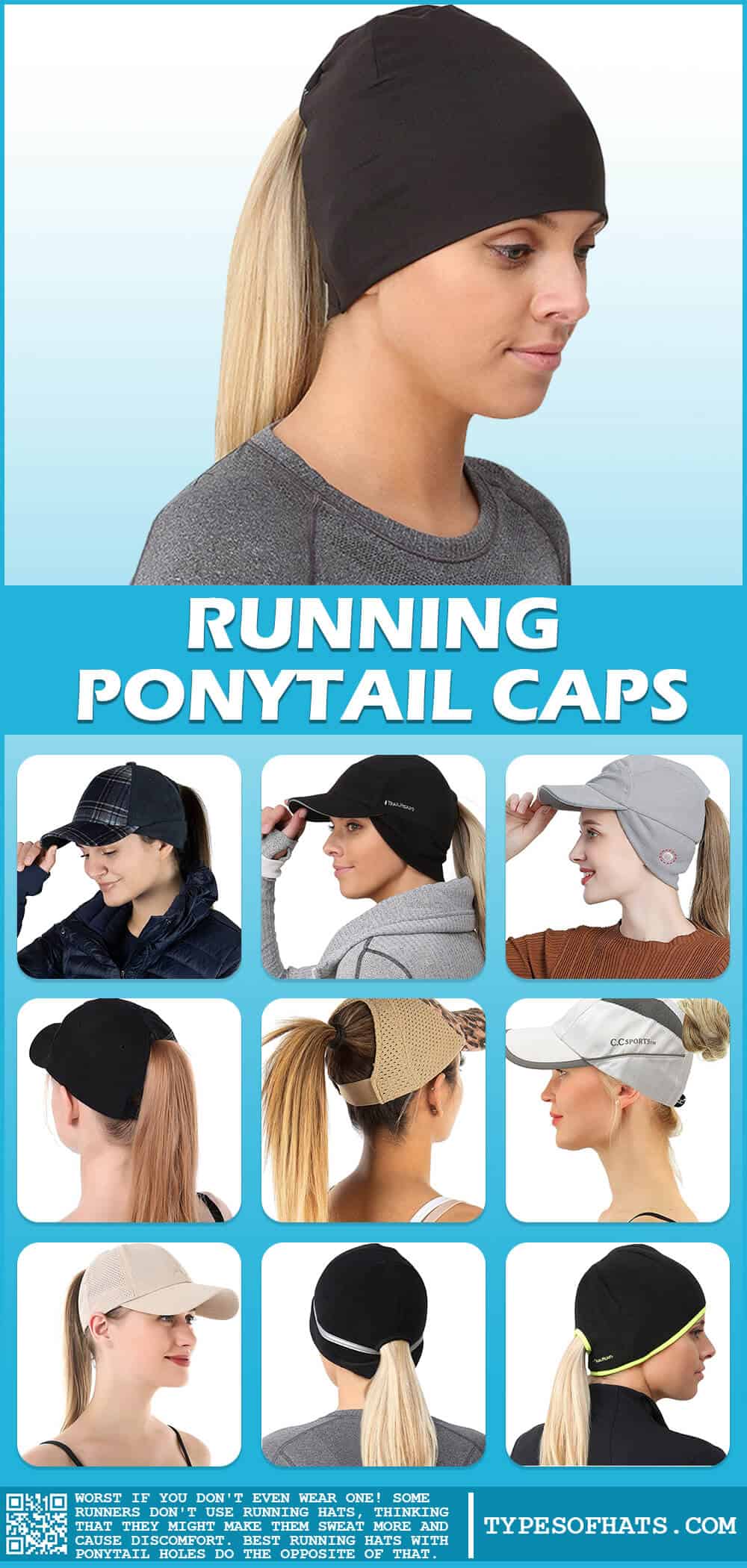 Running Ponytail Caps