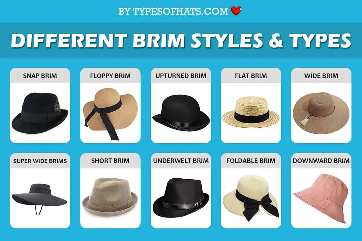 different brim styles and types