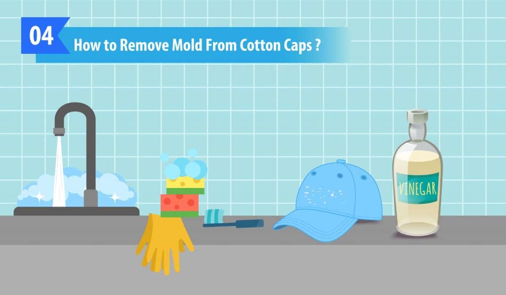 remove mold from cotton caps