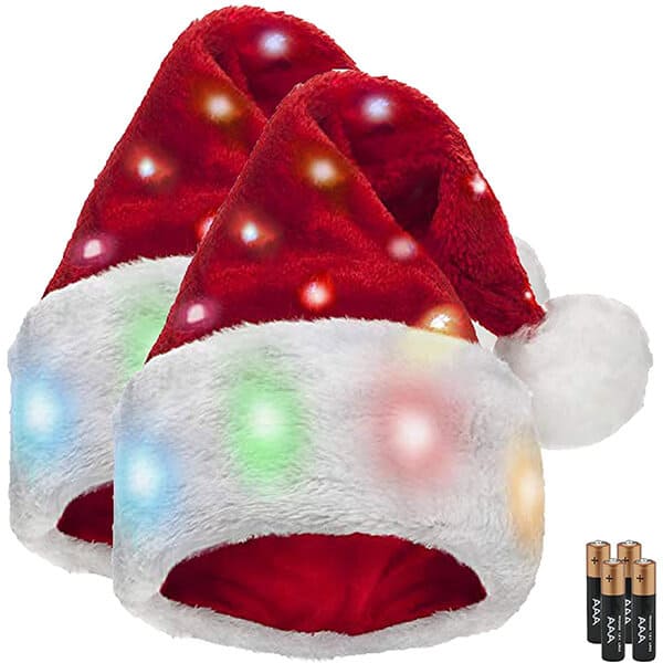Christmas Light Up Santa Hat