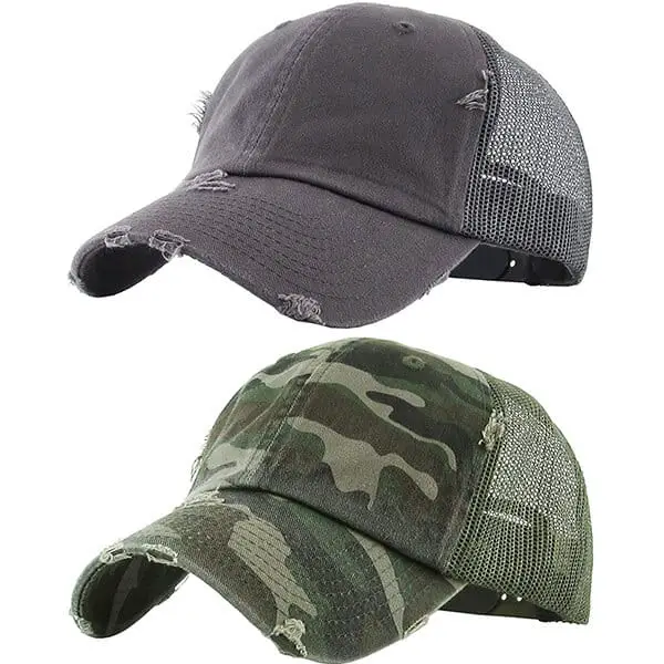 Funky Junque 2 Pack Distressed Trucker Hat
