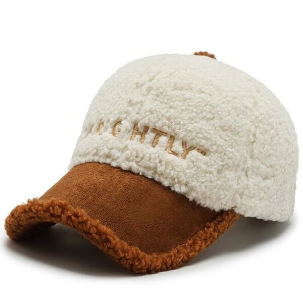 Cute Plush Wool Baseball Cap