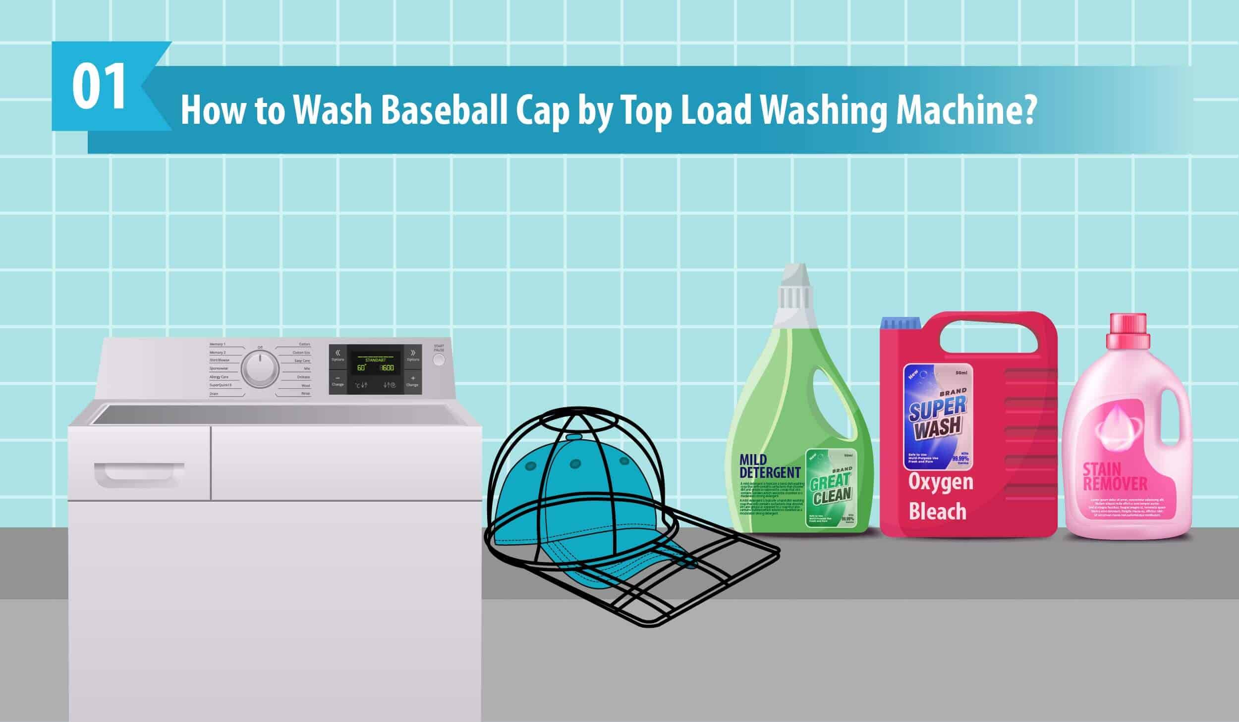 Baseball Cap in Washing Machine cover