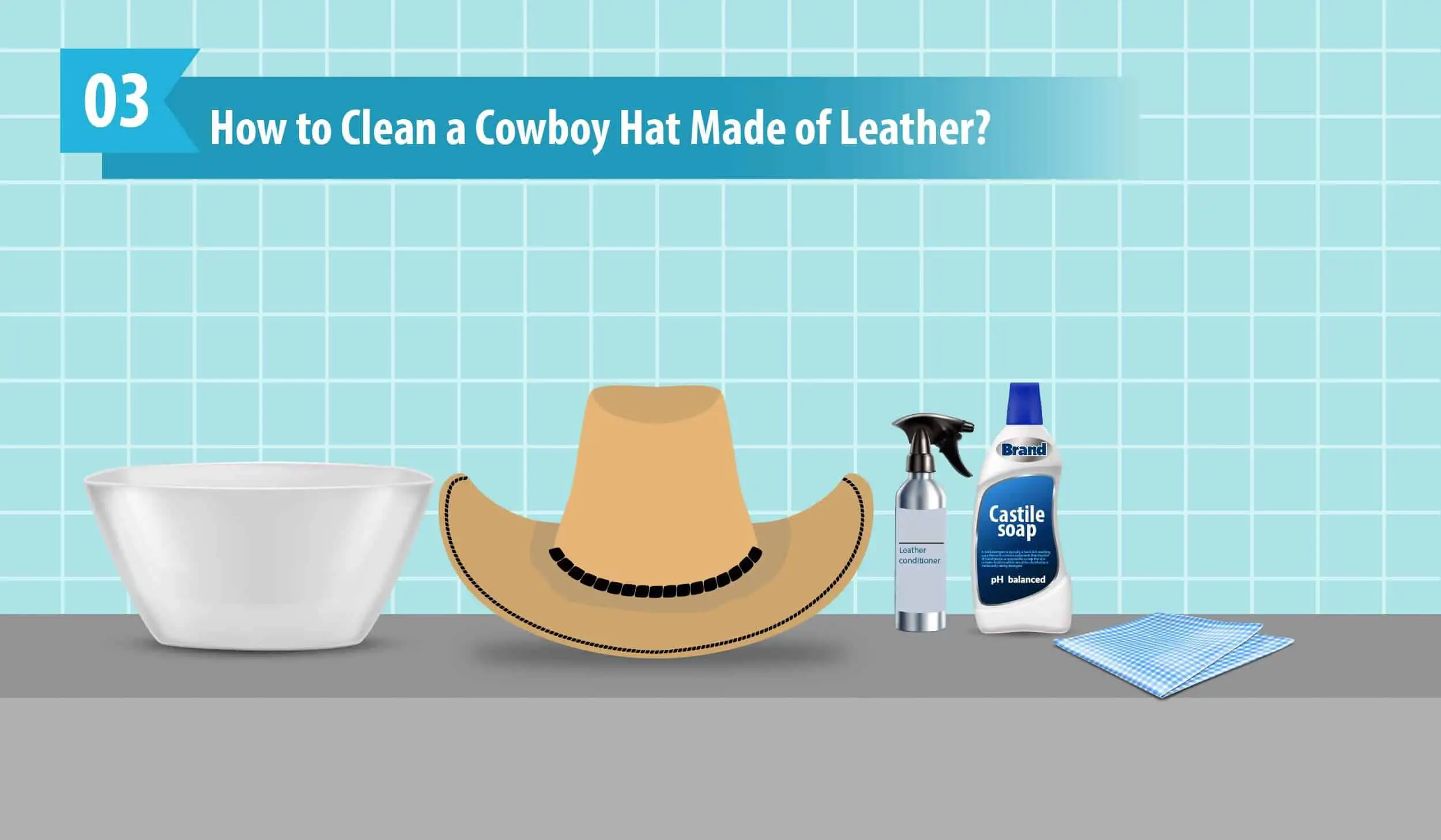How to Clean a Cowboy Hat Made of Leather