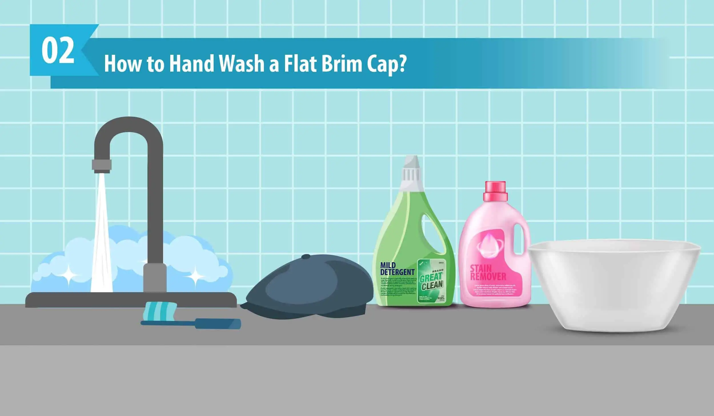 How to Hand Wash a Flat Brim Cap