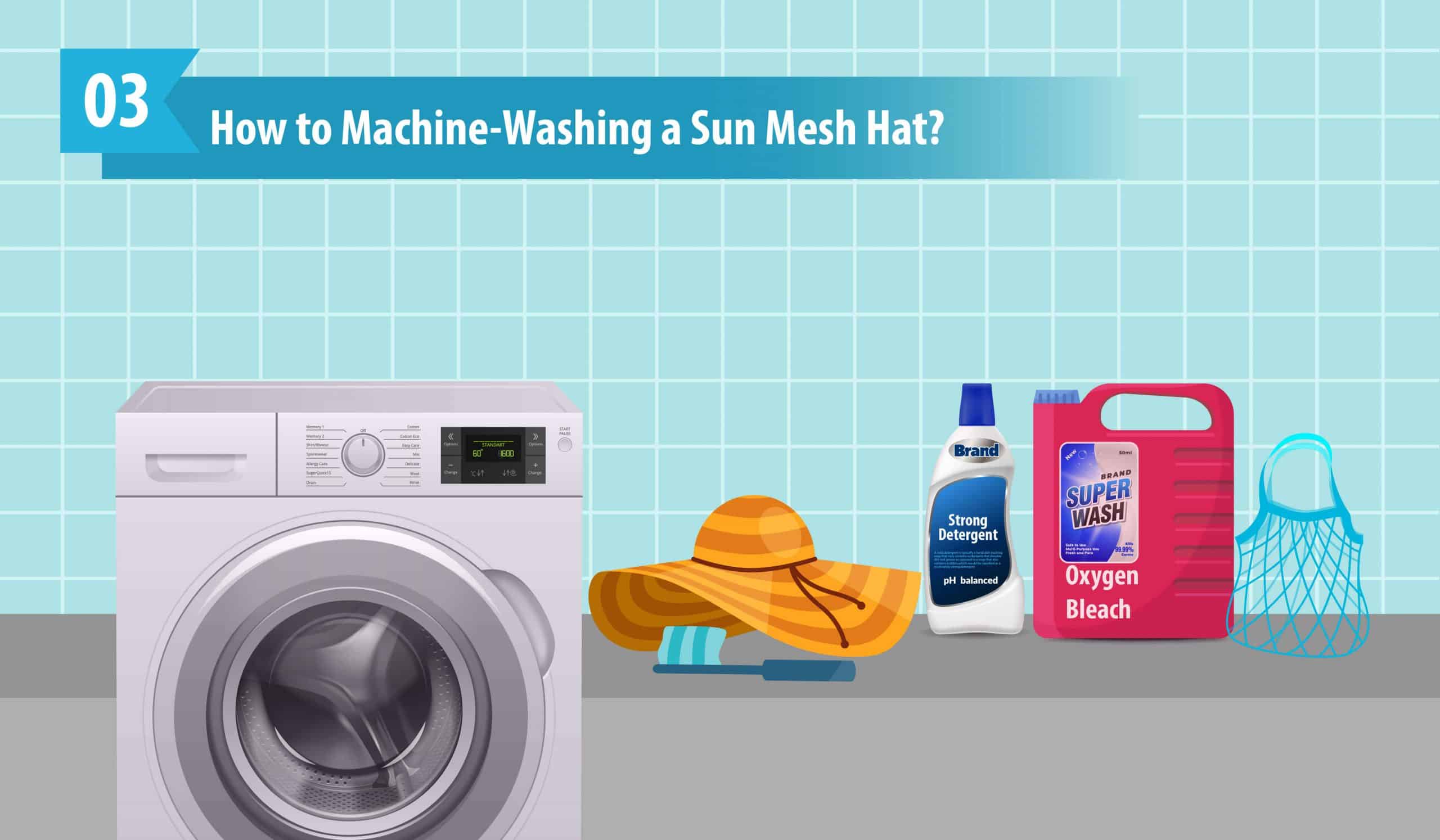 How to Machine-Washing a Sun Mesh Hat