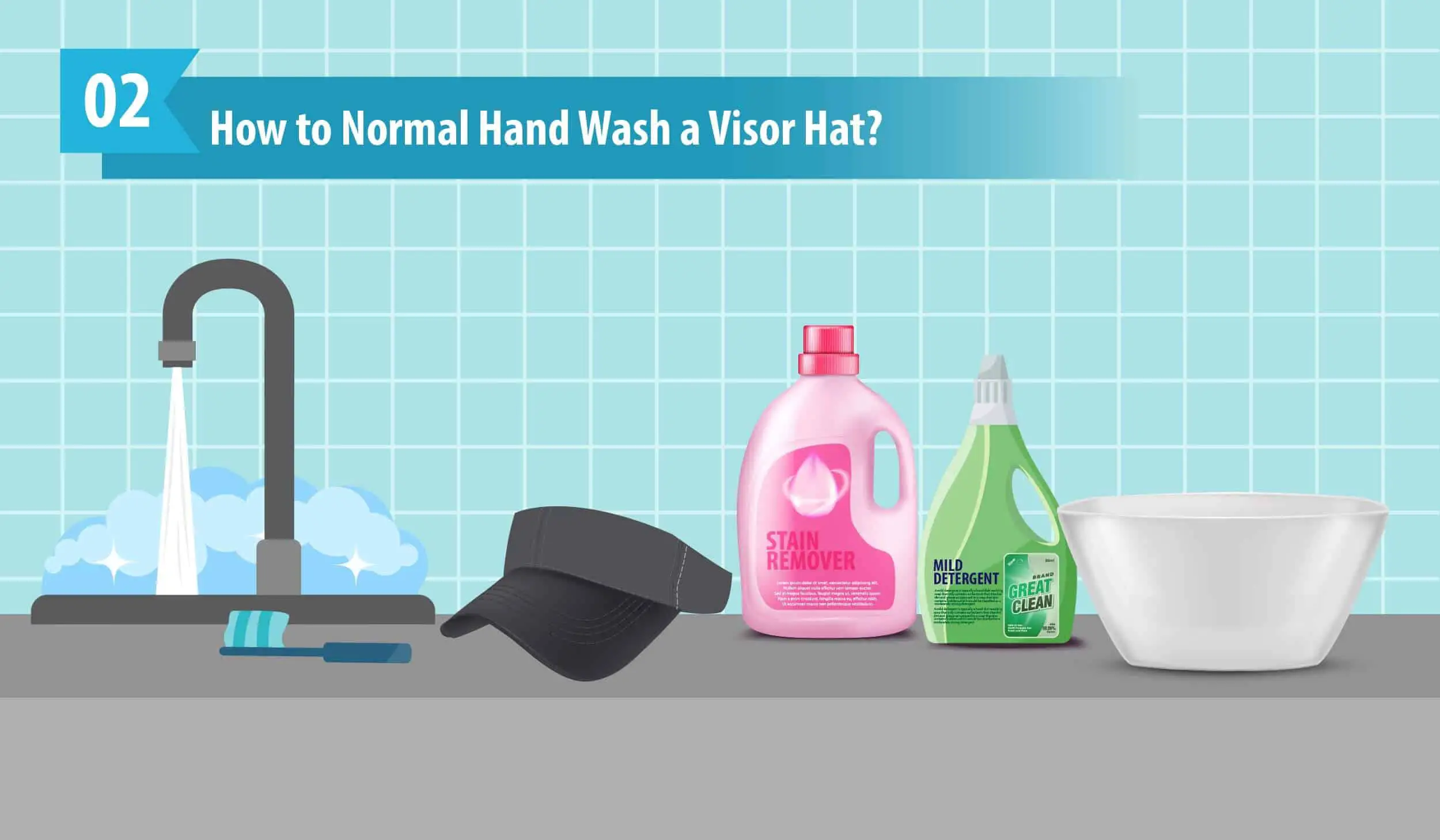 How to Normal Hand Wash a Visor Hat
