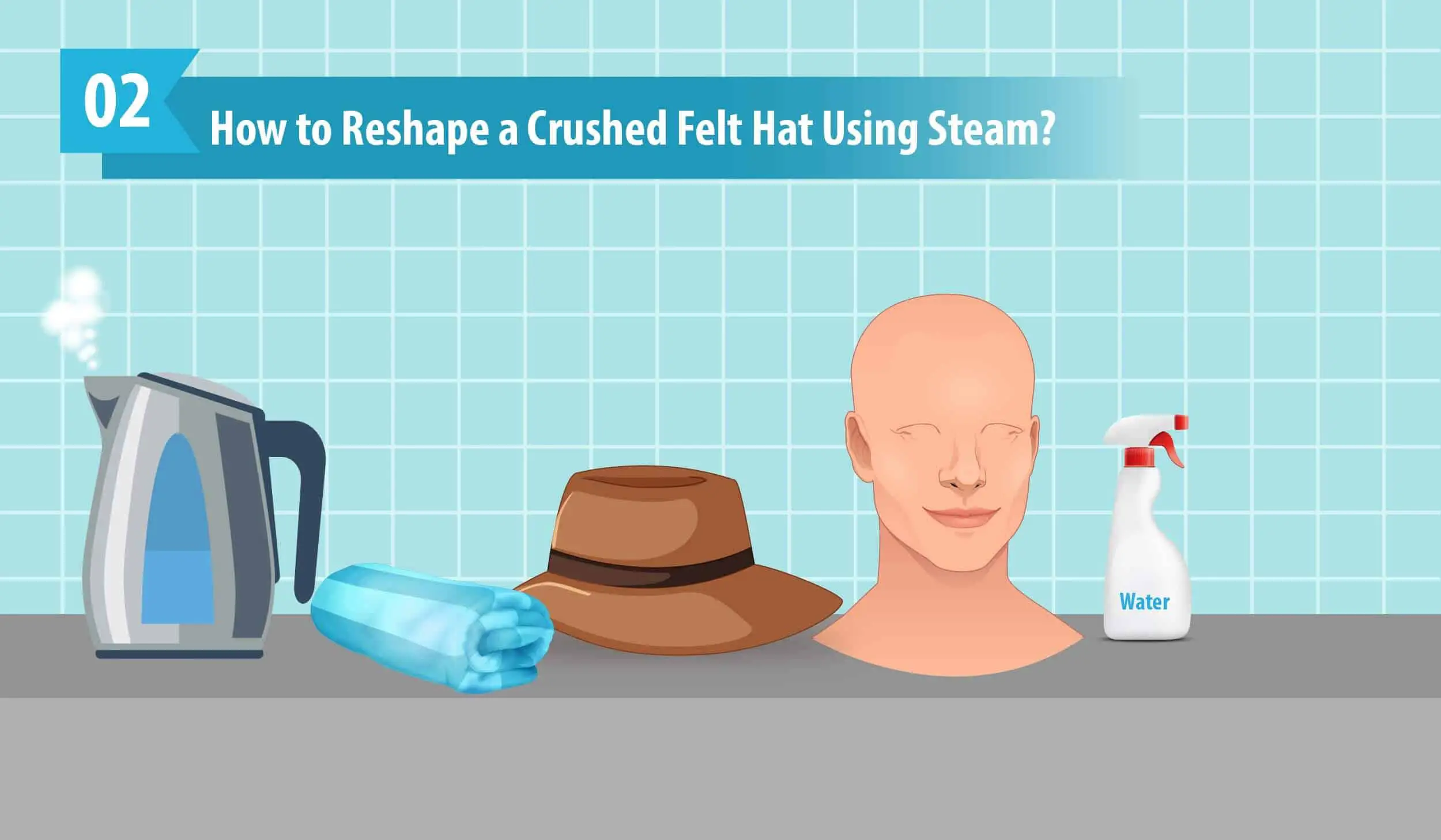 How to Reshape a Crushed Felt Hat Using Steam