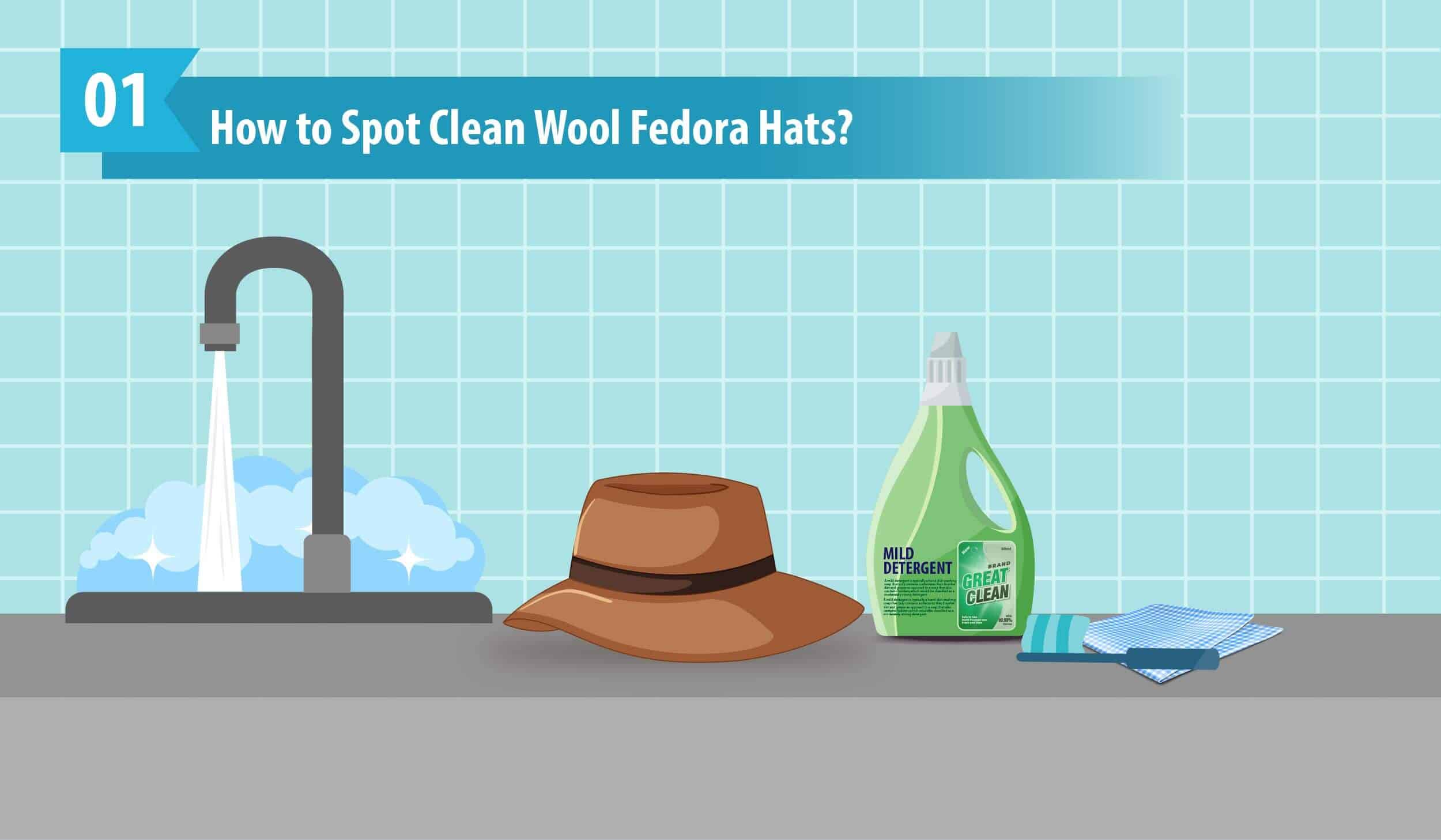How to Spot Clean Wool Fedora Hats