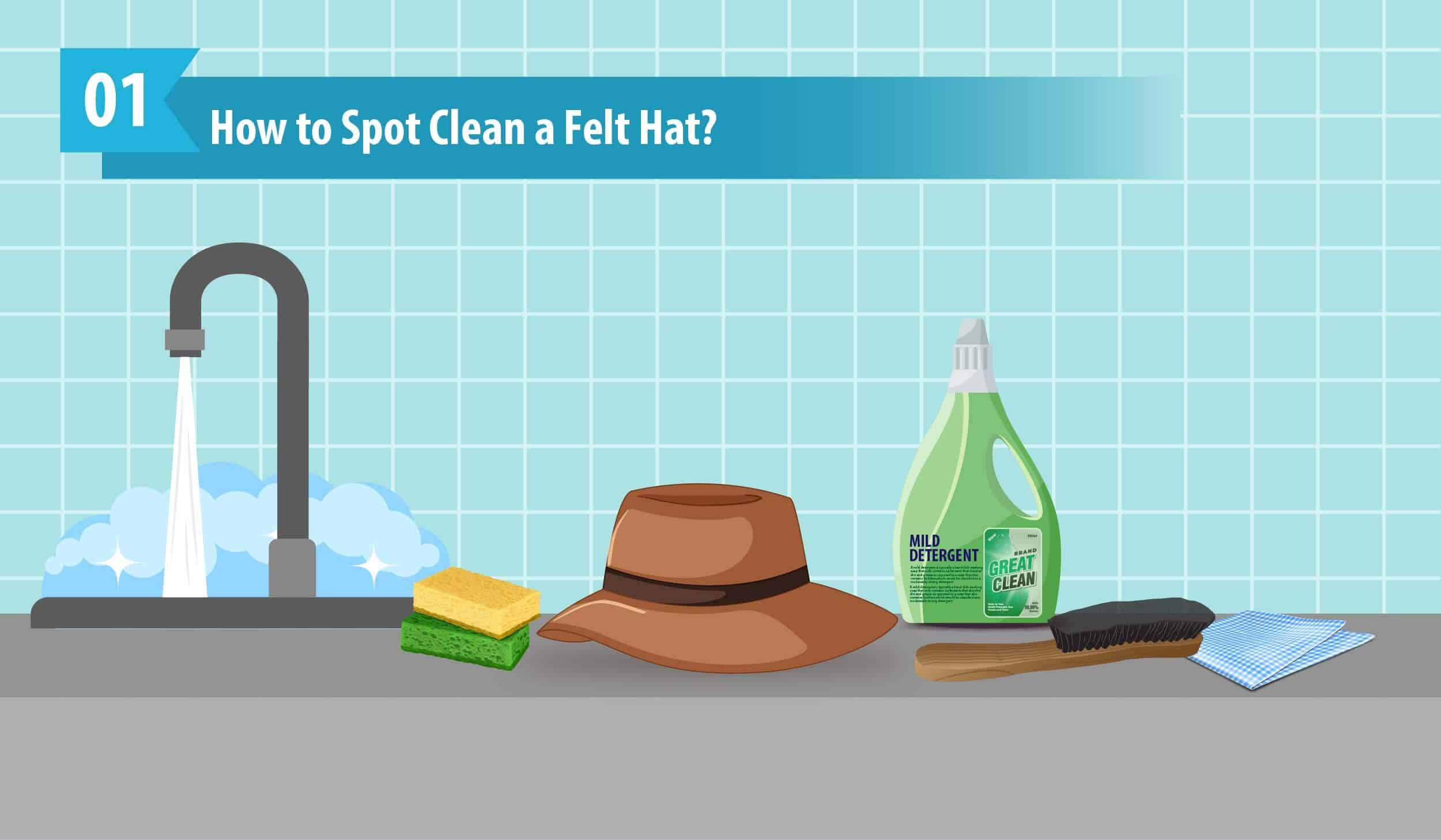 How to Spot Clean a Felt Hat