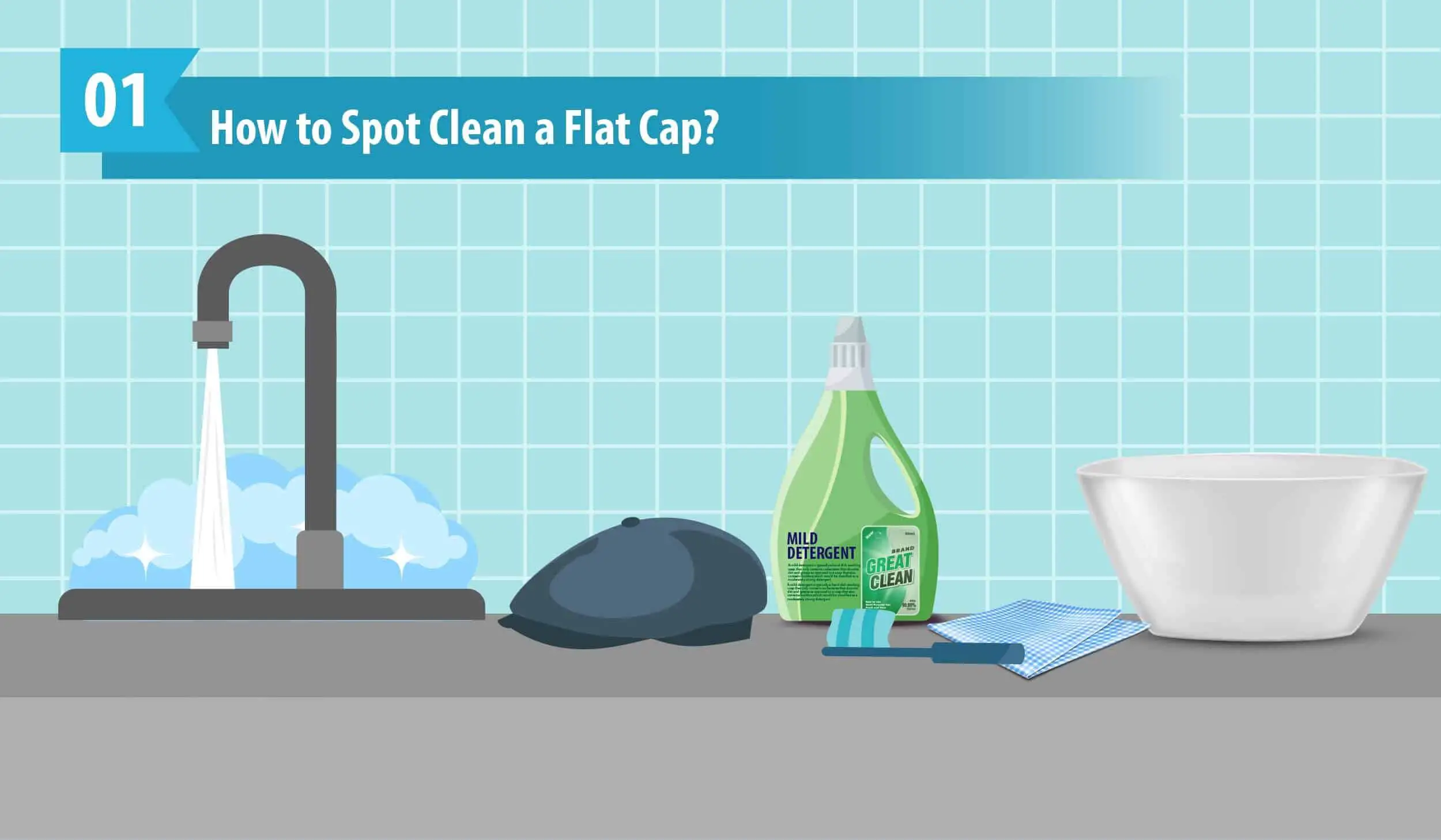 How to Spot Clean a Flat Cap