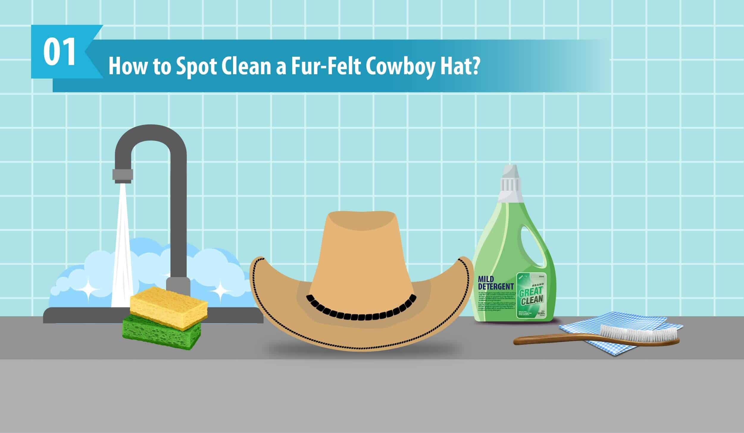 How to Spot Clean a Fur-Felt Cowboy Hat