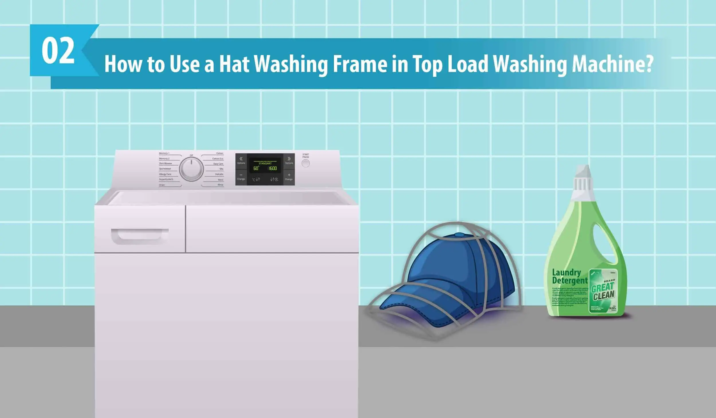 How to Use a Hat Washing Frame in Top Load Washing Machine