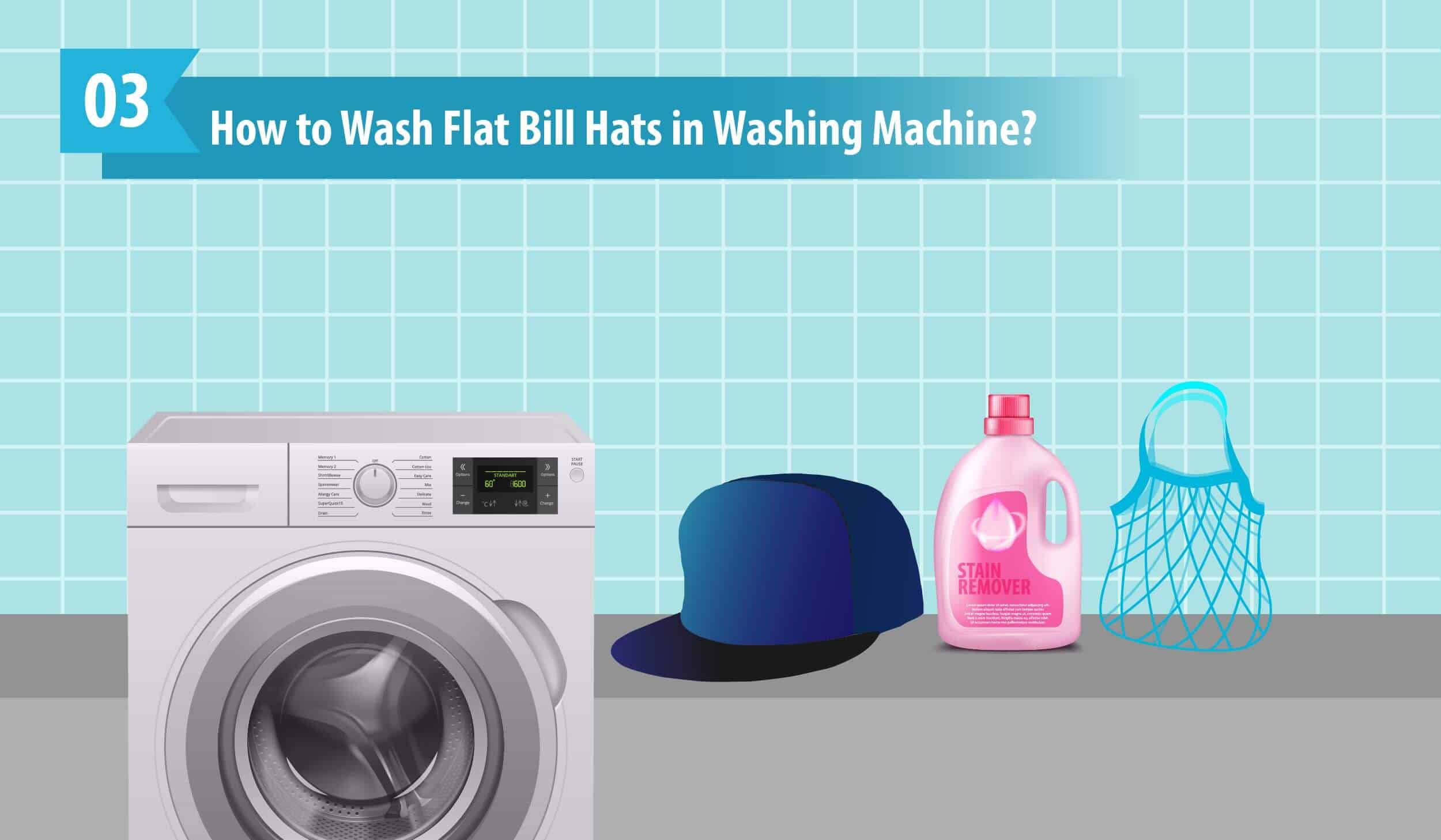 How to Wash Flat Bill Hats in Washing Machine